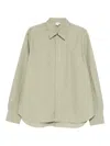 Paul Smith Topstitching Buttoned Shirt In Metallic