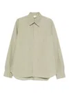 Paul Smith Topstitching Buttoned Shirt In Green