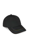Paul Smith Topstitching-detail Baseball Cap In Black