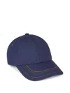 Paul Smith Topstitching-detail Baseball Cap In Blue
