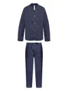 Paul Smith Torchon-piping Pyjama In Blue