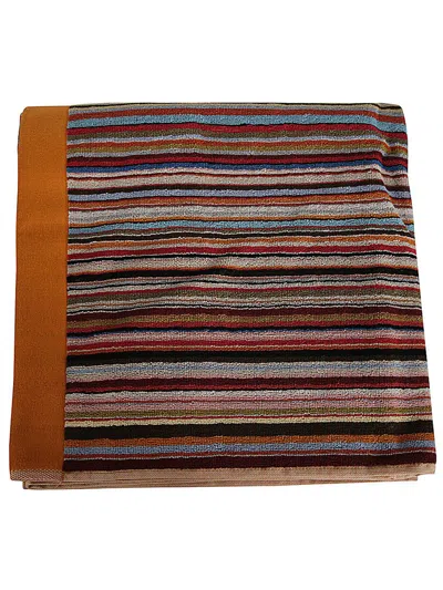 Paul Smith Towel Large Sig Strp Accessories In Multicolour
