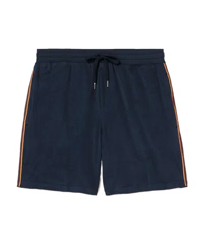 Paul Smith Towelling Lounge Shorts In Black