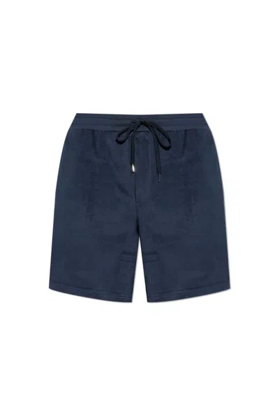 Paul Smith Towelling Lounge Shorts In Navy