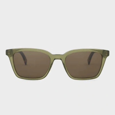 Paul Smith Transparent Khaki 'mellor' Sunglasses Multicolour