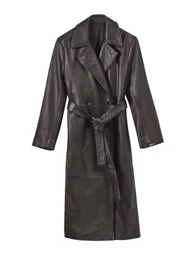 Paul Smith Trench Coat In Black