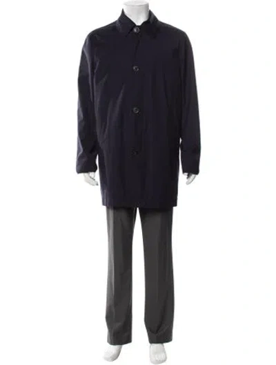 Pre-owned Paul Smith Trench Coat In Gray