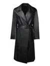 Paul Smith Trenchcoat Aus Leder In Black