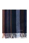 Paul Smith Ps  Scarf With Striped Pattern In Black