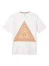 Paul Smith White 'signature Stripe Triangle' Print T-shirt In White