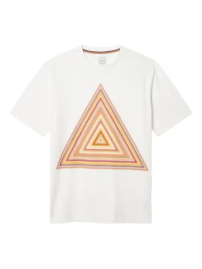 Paul Smith Triangle-print T-shirt In White