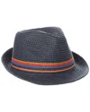 Paul Smith Trilby Artist Stripe Hat In Blue