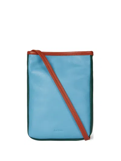 Paul Smith Trim Strap Pouch In Blue