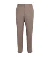 Paul Smith Tropical Wool Trousers In Brown