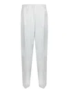 Paul Smith High-waisted Cream Trousers With Tailored Cut