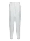 Paul Smith High-waisted Cream Trousers With Tailored Cut