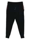 Paul Smith Stripe-detail Track Pants In Black