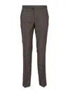 Paul Smith Tailored Checkered Trousers Featuring Pockets In Brown