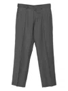 Paul Smith Conceal Fastened Straight-leg Trousers In Gray