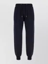 Paul Smith Trousers With Elastic Waistband And Ribbed Cuffs In Black