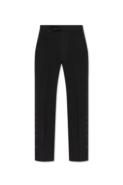 Paul Smith Trousers With Satin Stripes In Black