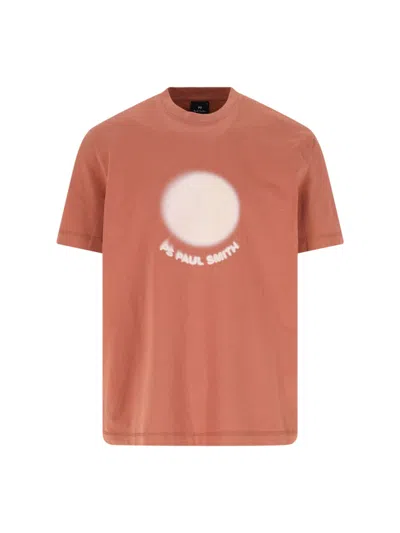 Paul Smith T-shirt Sun Spot In Burgundy