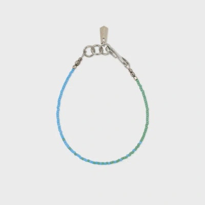 Paul Smith Turquoise And Green Beaded Bracelet Multicolour