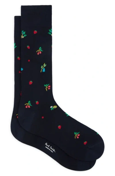 Paul Smith Tutti Frutti Dress Socks In Blue