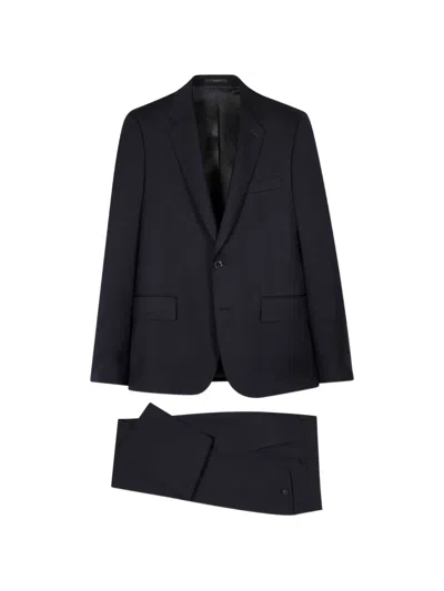 Paul Smith Twill Suit In Black