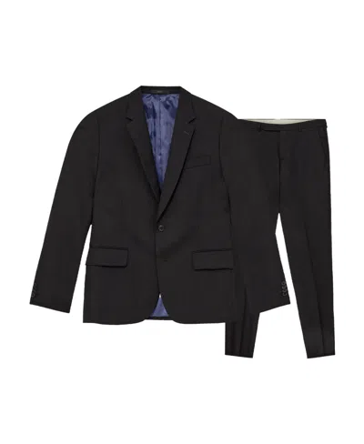 Paul Smith Twill Wool Suit In Black