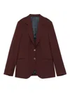Paul Smith Two-button Fastening Blazer In Brown