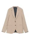 Paul Smith Two-button Wool Jacket In Nude