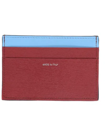 Paul Smith Two-tone Cow Leather Minimalist Card Holder In White