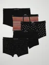 Paul Smith Mixed 'signature Stripe' And Pattern Briefs Five Pack Multicolour