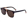 Paul Smith Unisex Black On Honeycomb 53mm Sunglasses In Brown