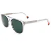 Paul Smith Unisex Black Ink On Crystal 53mm Sunglasses In White