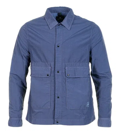 Paul Smith Unlined Overshirt Jacket Navy In Blue