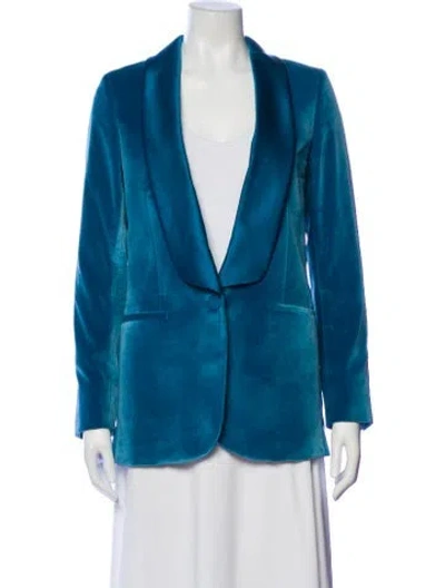 Pre-owned Paul Smith Velvet Blazer In Blue