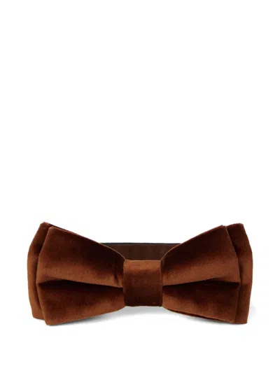 Paul Smith Velvet Bow Tie In Red