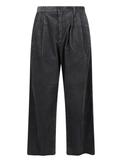 Paul Smith Velvet Trousers In Gray