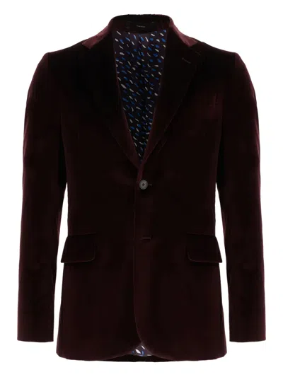 PAUL SMITH VELVET TWO-BUTTON BLAZER