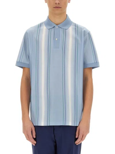 PAUL SMITH VERTICAL STRIPED POLO SHIRT