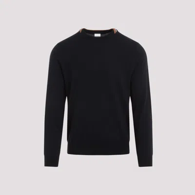 Paul Smith Very Dark Navy Wool Jumper In Blue