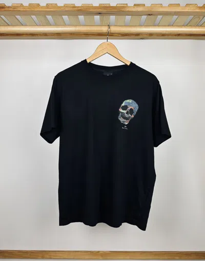 Pre-owned Paul Smith Vintage T-shirt Scull Print In Black