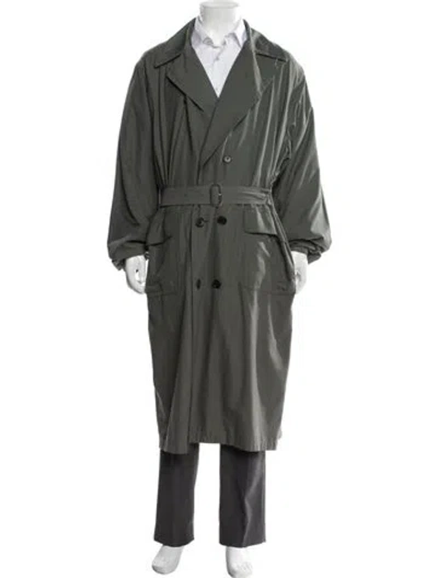 Pre-owned Paul Smith Vintage Trench Coat In Green