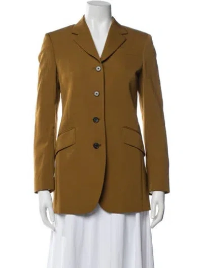 Pre-owned Paul Smith Virgin Wool Blazer In Yellow