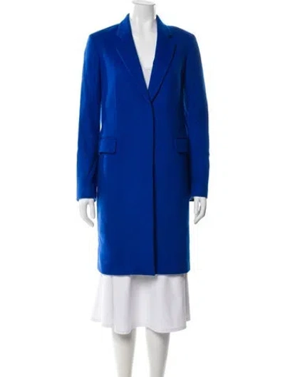 Pre-owned Paul Smith Virgin Wool Coat In Blue