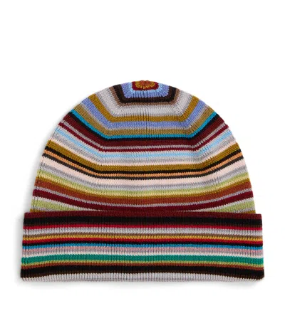 Paul Smith Virgin Wool Signature Stripe Beanie