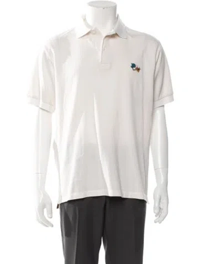 Pre-owned Paul Smith V-neck Short Sleeve Polo Shirt In Neutral