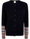 Paul Smith Womens Knitted Cardigan Button Thru In Blue